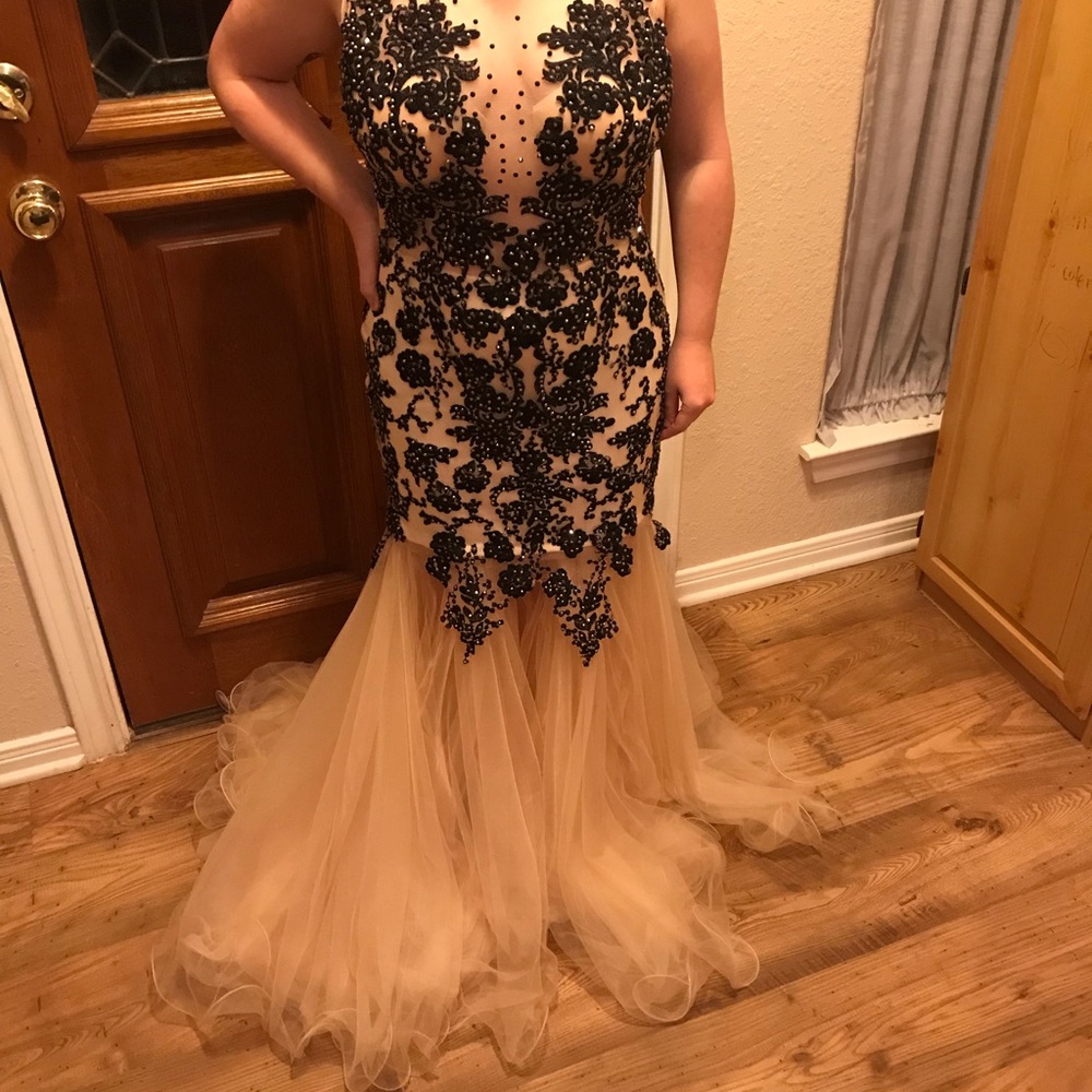 Evening dress, prom formal.